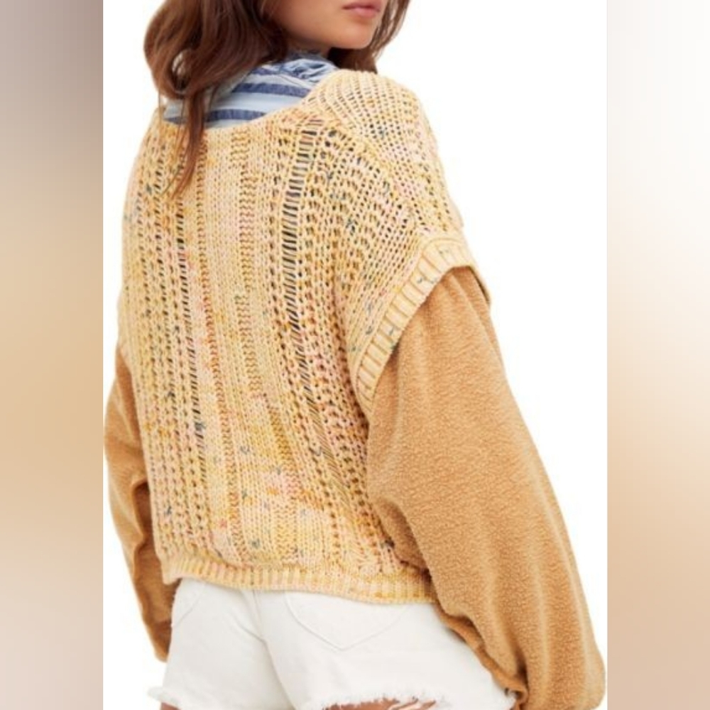 Free People Oversized Sweater Small/medium - Picture 8 of 10